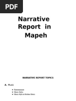 Download Narrative Report Mapeh IV by Shanine Faye Bacsain SN290259102 doc pdf