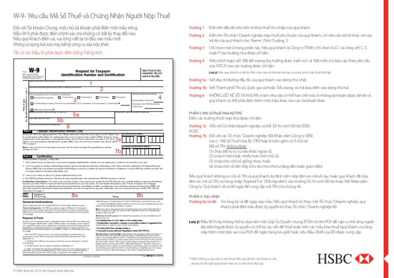 w9 Form Guidance Vietnam