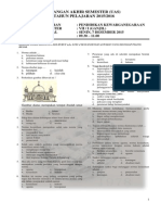 Soal UAS PKN SMP Kelas VII Tahun 2015 KTSP