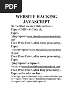 Website Hacking - Javascript