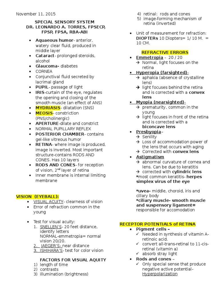 Overview of Special Senses Anatomy | PDF | Auditory System | Hearing