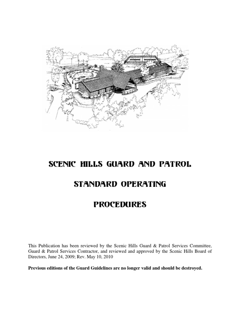 Sop Guard and Patrol | PDF | Workweek And Weekend | Board Of Directors