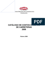 Catalogo Costos Carreteras 2006