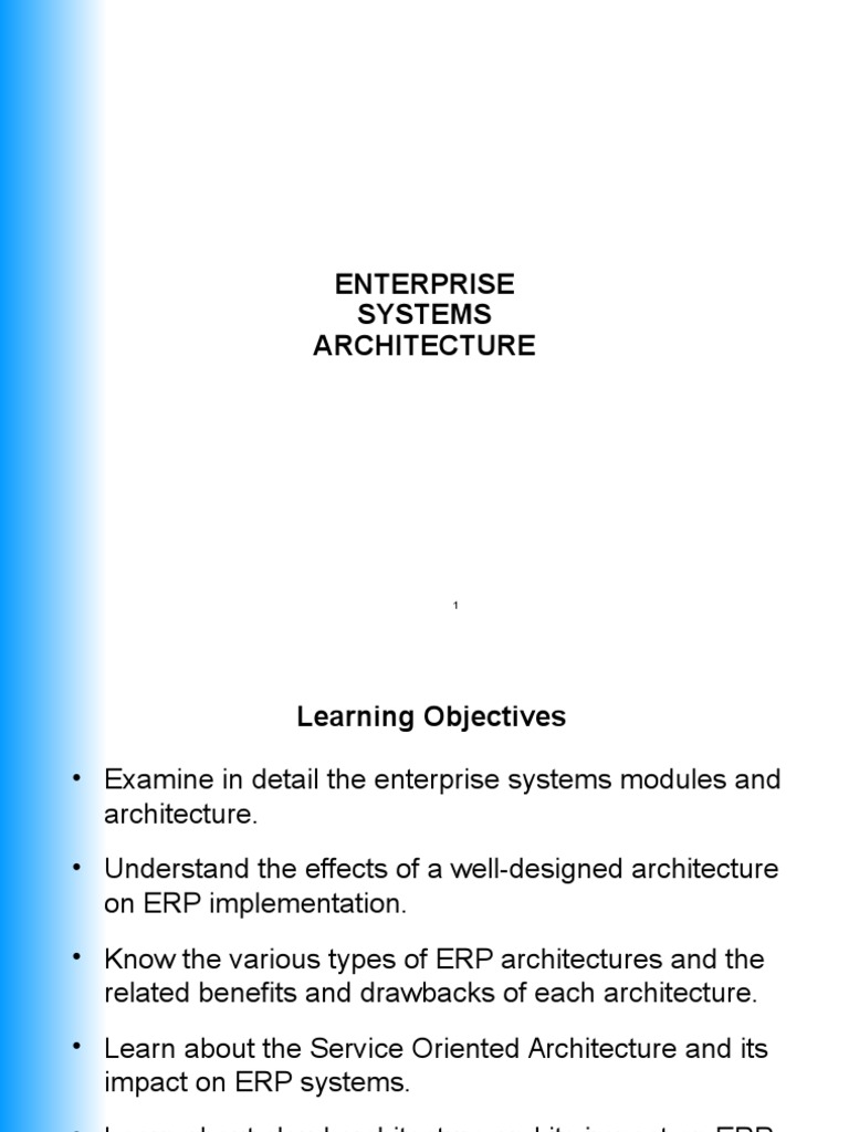 ERP Architecture | PDF | Enterprise Resource Planning | Web Service