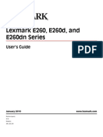Lexmark E260dn User's Guide (v.2010)