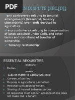 Agrarian Dispute