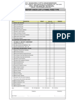 LV panel test report checklist