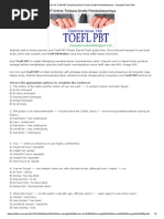 Contoh Soal Tes TOEFL PBT Download Online Terbaru Gratis Pembahasannya - Kumpulan Soal TOEFL