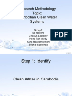 Research Methodology Topic: Cambodian Clean Water Systems