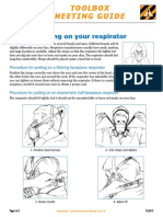 Procedure For Putting On A Filtering Facepiece Respirator