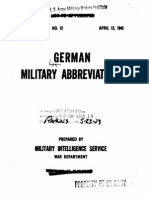 German Military Abbreviations