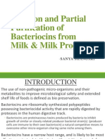 Isolation and Partial Purification of Bacteriocins From Milk & Milk Products