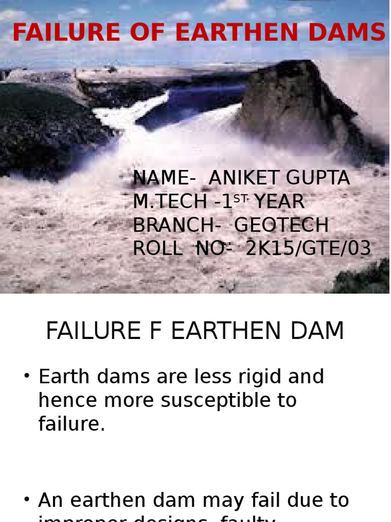 Causes of Earthen Dam Failures | PDF | Dam | Soil Mechanics
