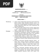 CONTOH SK Kepala Desa