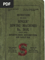 List of Parts Singer 31-15 and 31-20 | Sewing Machine | Screw