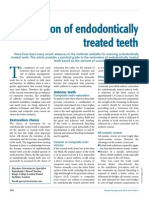 Restoration of endodontically treated teeth