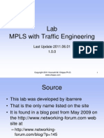 Lab MPLS With Traffic Engineering: Last Update 2011.06.01 1.0.0