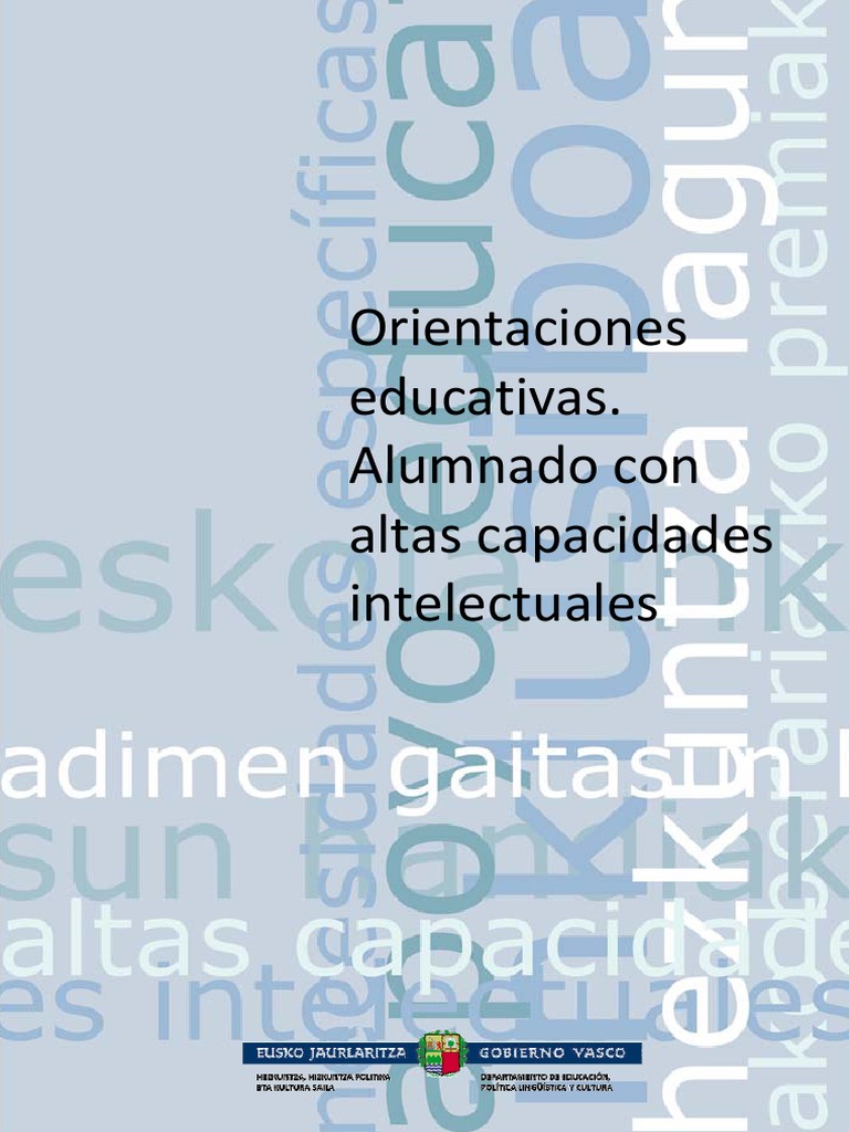 Orientaciones Educativas. Alumnado Con Altas Capacidades Intelectuales PDF PDF