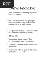 Data Handling Analog Io Selection of PLC