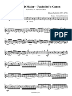  Pachelbel Trumpet Score 27674