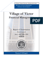 State Comptroller's Office Audit of the Village of Victor