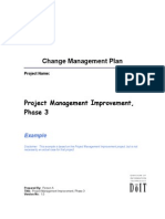 Change Management Plan, V2.0