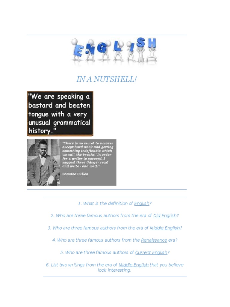 Overview of English Literature Eras | PDF