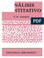 Analisis Cuantitativo (Alexeiev 1976)