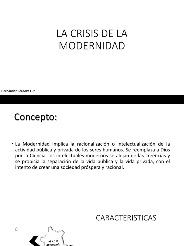 La Crisis de La Modernidad | PDF | Modernidad | Sociedad