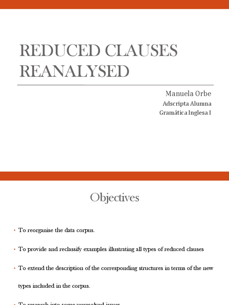 Reduced Clauses Reanalysed Ok | PDF | Clause | Semiotics