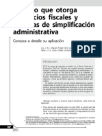 Decreto Que Otorga Beneficios Fiscales y Medidas de Simplificación Administrativa. Conozca a Detalle Su Aplicación