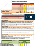 Tabla ENAM Especificaciones 2013 Rev