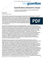 A Guide To Richard Rodney Bennett's Music - Music - The Guardian