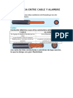 Diferencia Entre Cable y Alambre