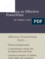 Effective Powerpoints