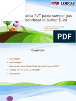 Analisa PVT Pada Sampel Gas Kondesat Di Sumur