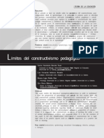 Limites Del Constructivismo Pedagogico