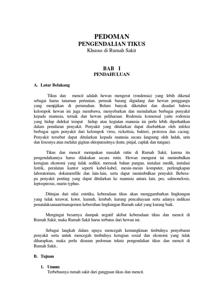 Pengendalian Vector Tikus