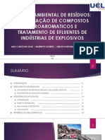 Tratamento de Efluentes de Industria de Explisivos