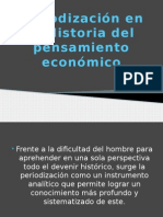 Periodización en La Historia Del Pensamiento Económico