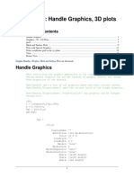 Lecture 13: Handle Graphics, 3D Plots