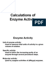 Calculation of Enzyme Activity