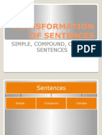 Transformation of Sentences