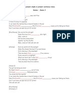 Present Simple-Continuous Domino Song