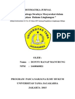 Penegakan Hukum Lingkungan Oleh Lembaga Swadaya Masyarakat FIXX