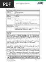 DSTL Job Profile 22916