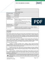 DSTL Job Profile 22916