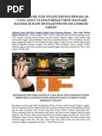 Download Aplikasi Game Judi Bola Tangkas Online Yang Gampang Menang by AsiaBetKing SN290492262 doc pdf