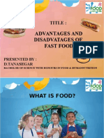 Advantages and Disadvatages of Fast Food: Title