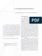 Dimensions of Organisational Climate Identified Using Factor Analysis